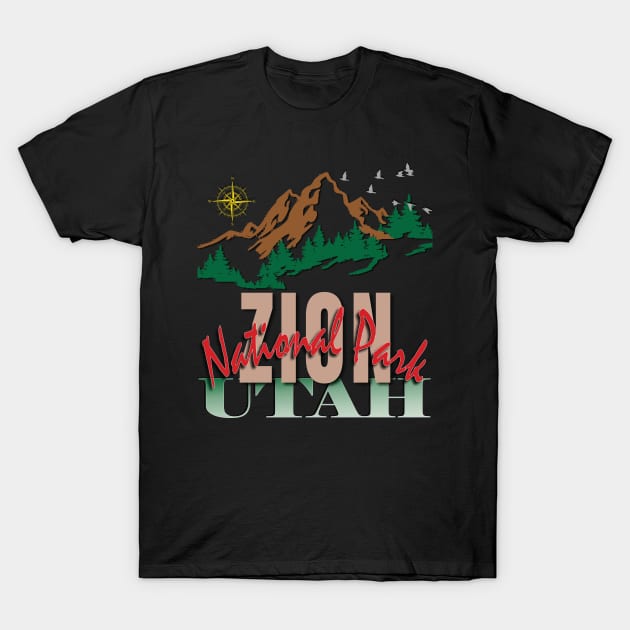 Zion National Park, Utah T-Shirt by TeeText